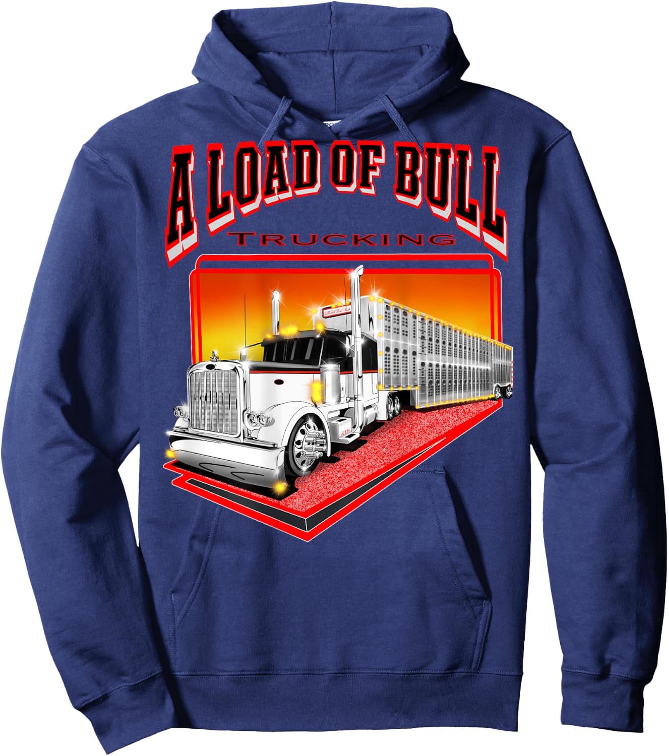 A Load Of Bull Trucking Hoodie - Hoodie | Navy
