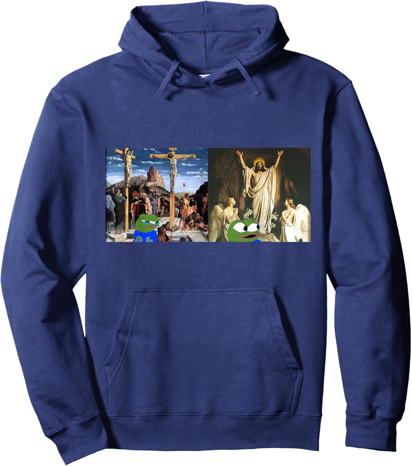 Apu Apustaja HE HAS RISEN Miracle Jesus Hoodie - Hoodie | Navy