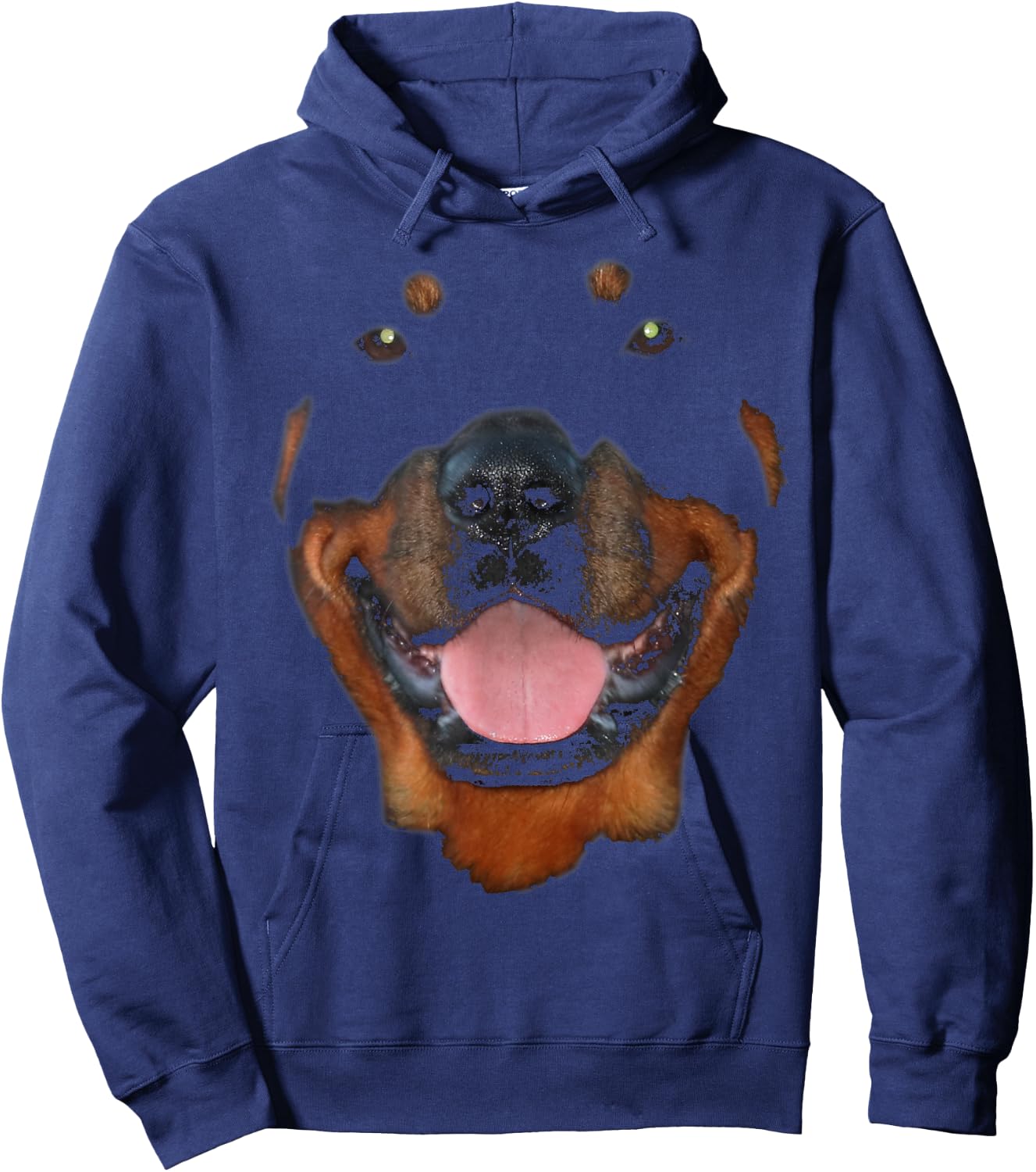 Rottweiler Face Hoodie - Hoodie | Navy
