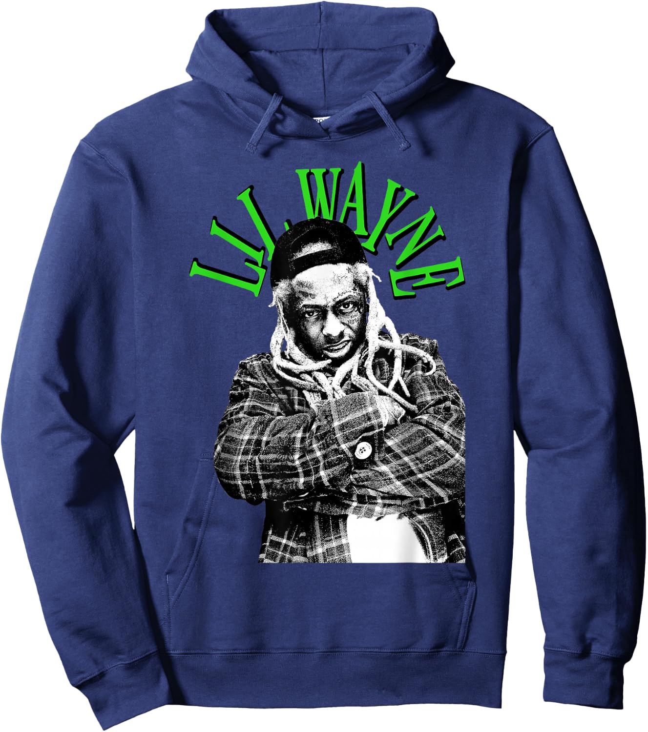 Lil Wayne Green Photo Hoodie - Hoodie | Navy
