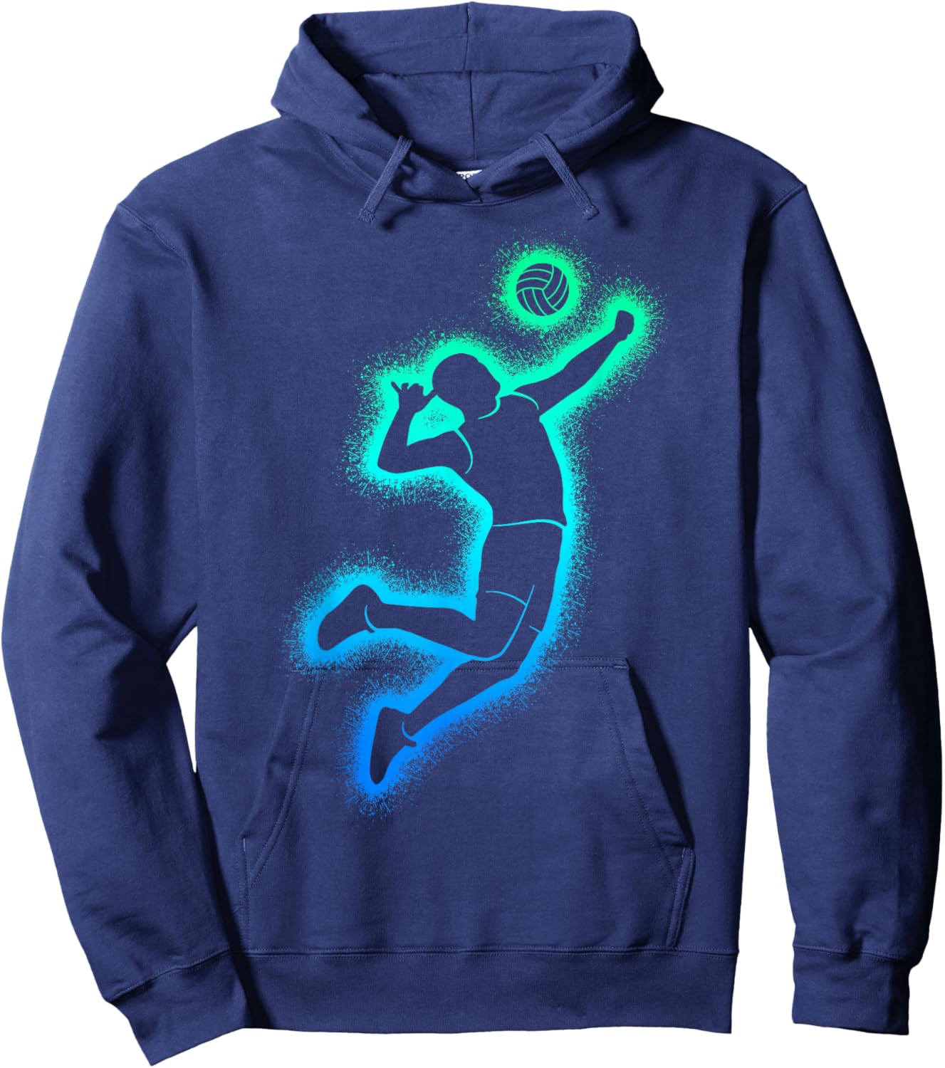 Volleyball Spieler Männer Jungen Volleyballer Hoodie - Hoodie | Navy