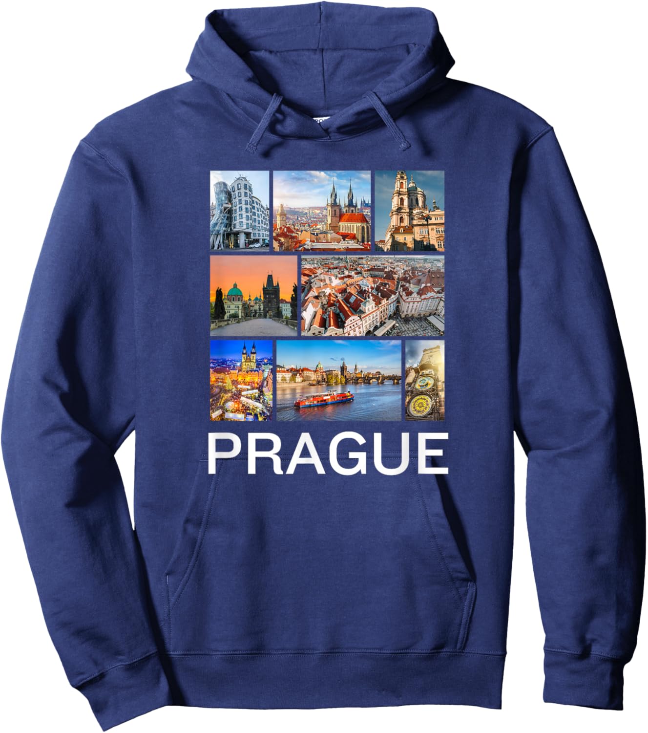 Prague Czech Republic Souvenir Prague Hoodie - Hoodie | Navy