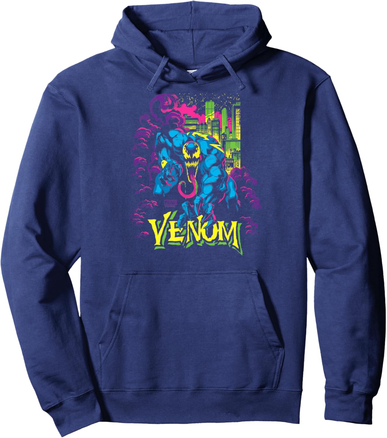 Venom - Black Light Hoodie - Hoodie | Navy