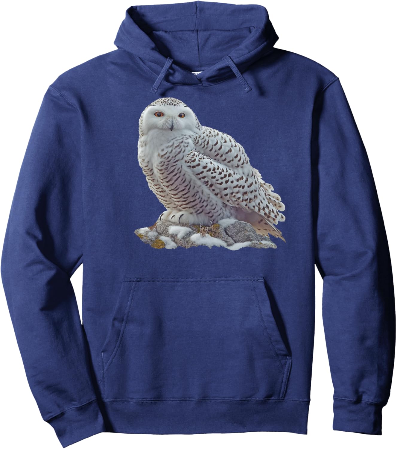 Bird Series. Snowy Owl. Hoodie - Hoodie | Navy