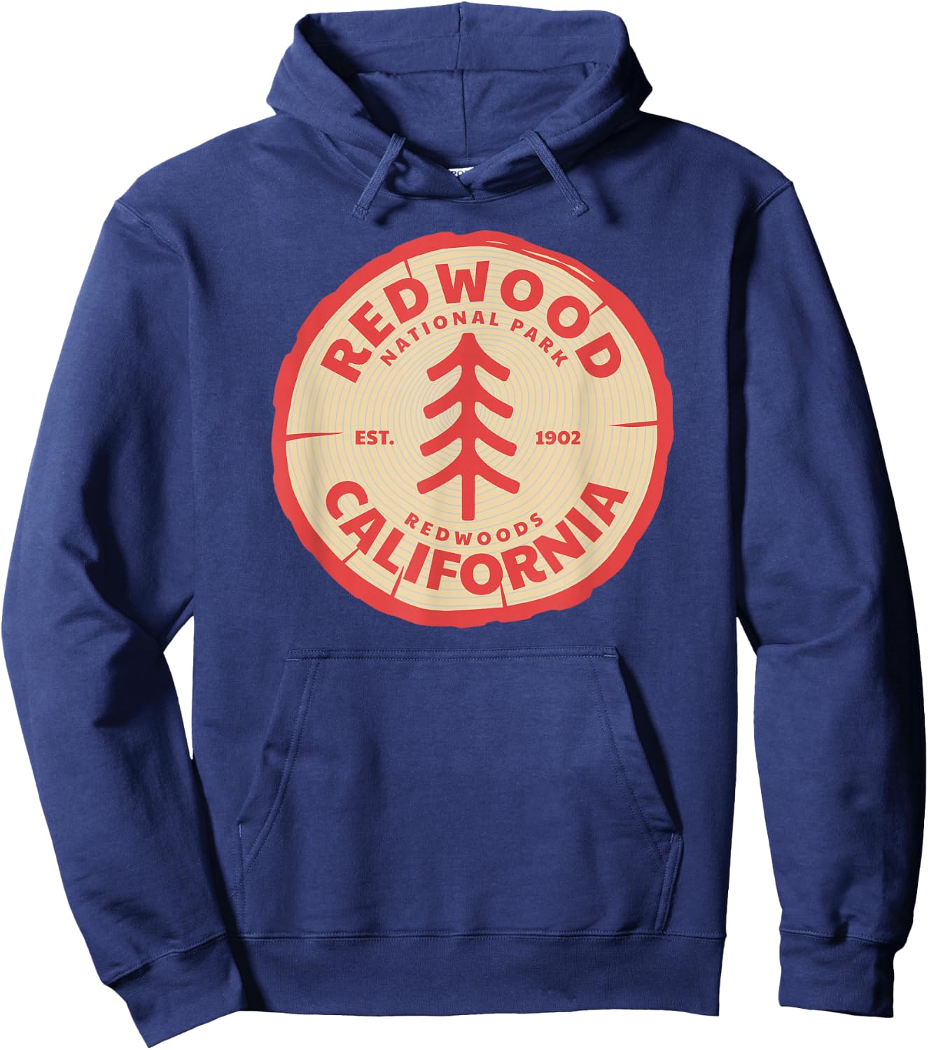 Redwood Trees in the National Forest Hoodie - Hoodie | Navy