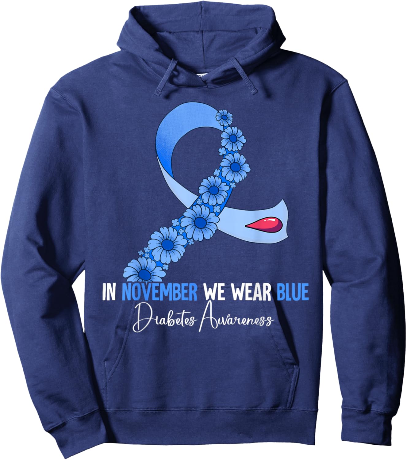 Diabetes Awareness Hoodie - Hoodie | Navy