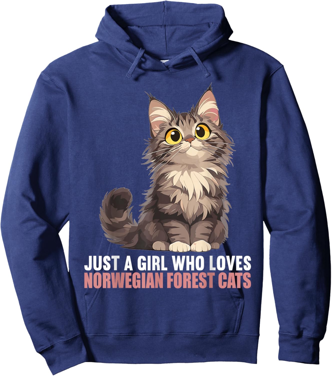 Norwegian Forest Cats Norwegian Forest Cat Hoodie - Hoodie | Navy
