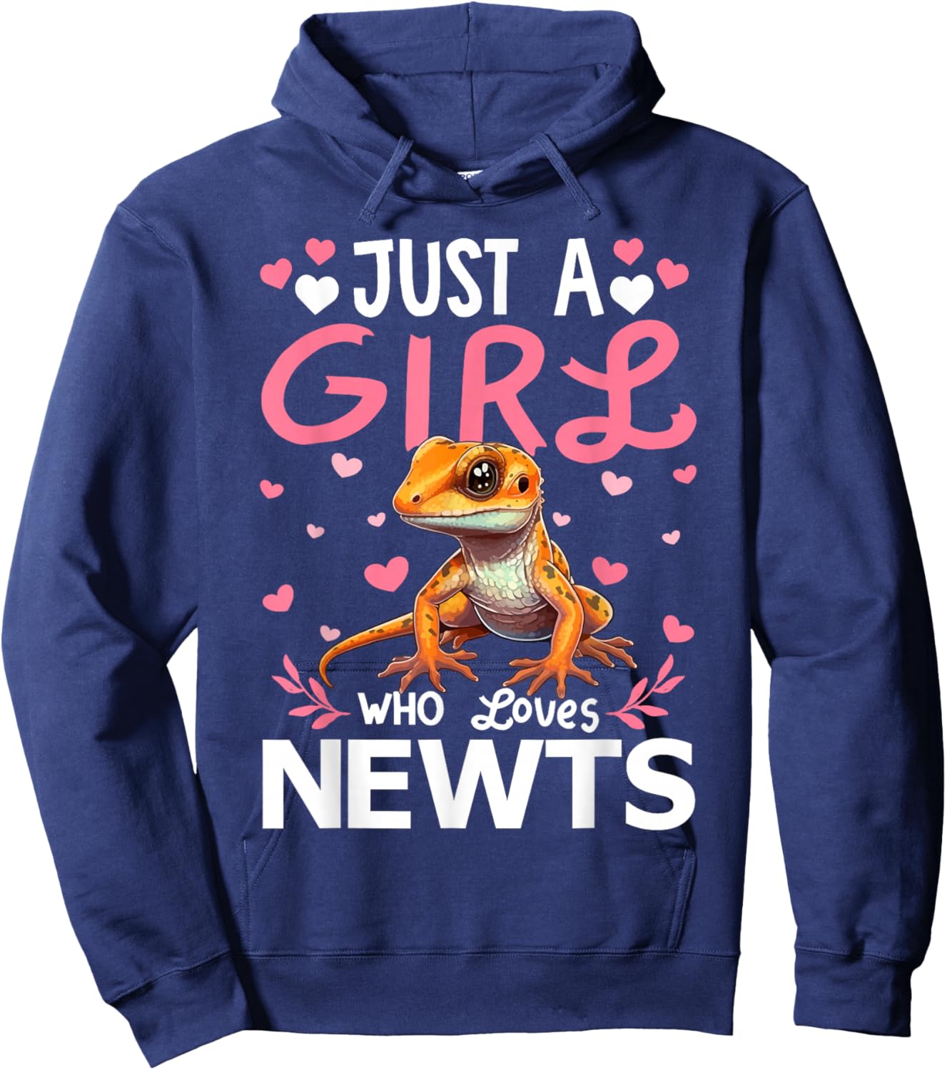 Newt Lover Just A Girl Who Loves Newts Hoodie - Hoodie | Navy