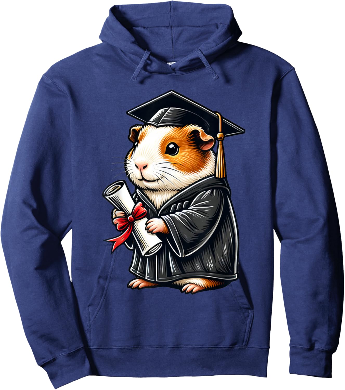 Cute Guinea Pig Graduation Hoodie - Hoodie | Navy