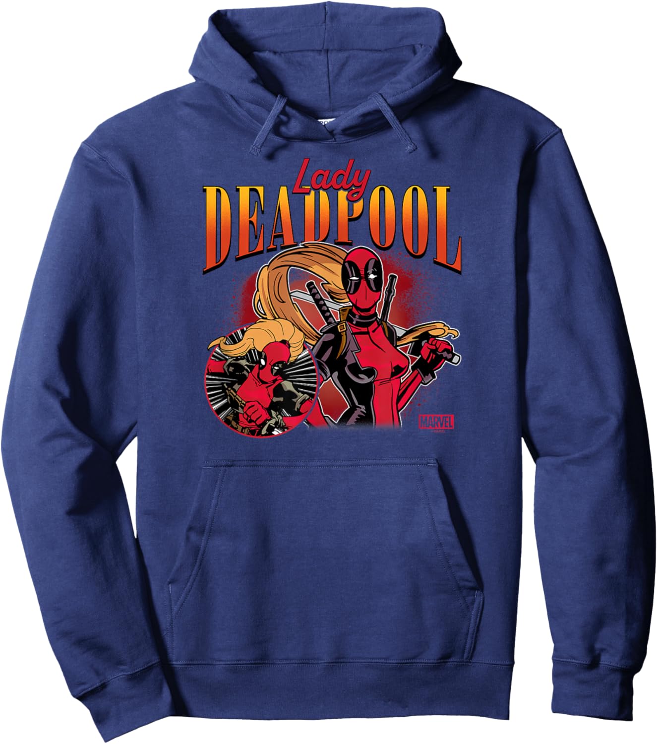 Deadpool - Lady Deadpool Hoodie - Hoodie | Navy