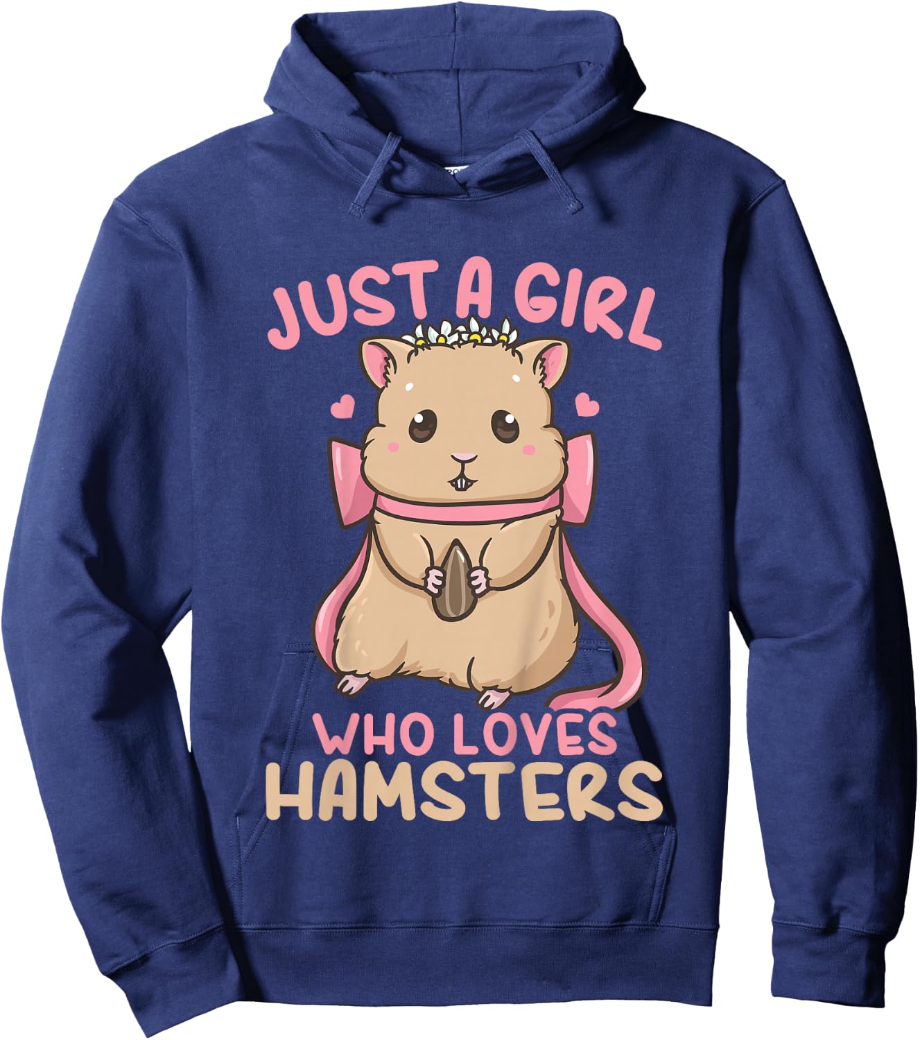 Kids Hamster Just A Girl Who Loves Hamsters Hoodie - Hoodie | Navy