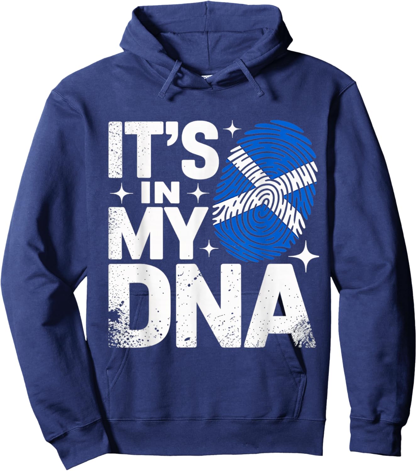 It's in My DNA Scottish Flag Scotland Hoodie - Hoodie | Navy