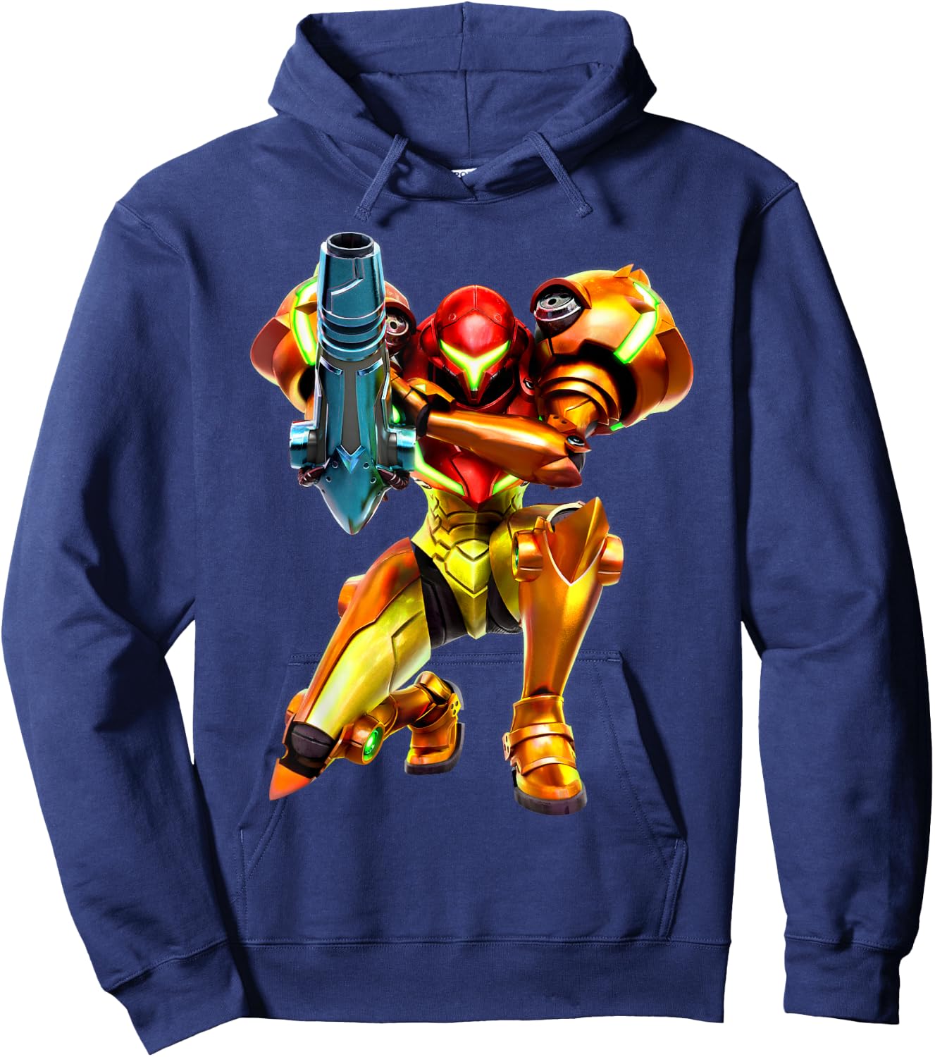 Metroid Samus Aran 3D Poster Hoodie - Hoodie | Navy