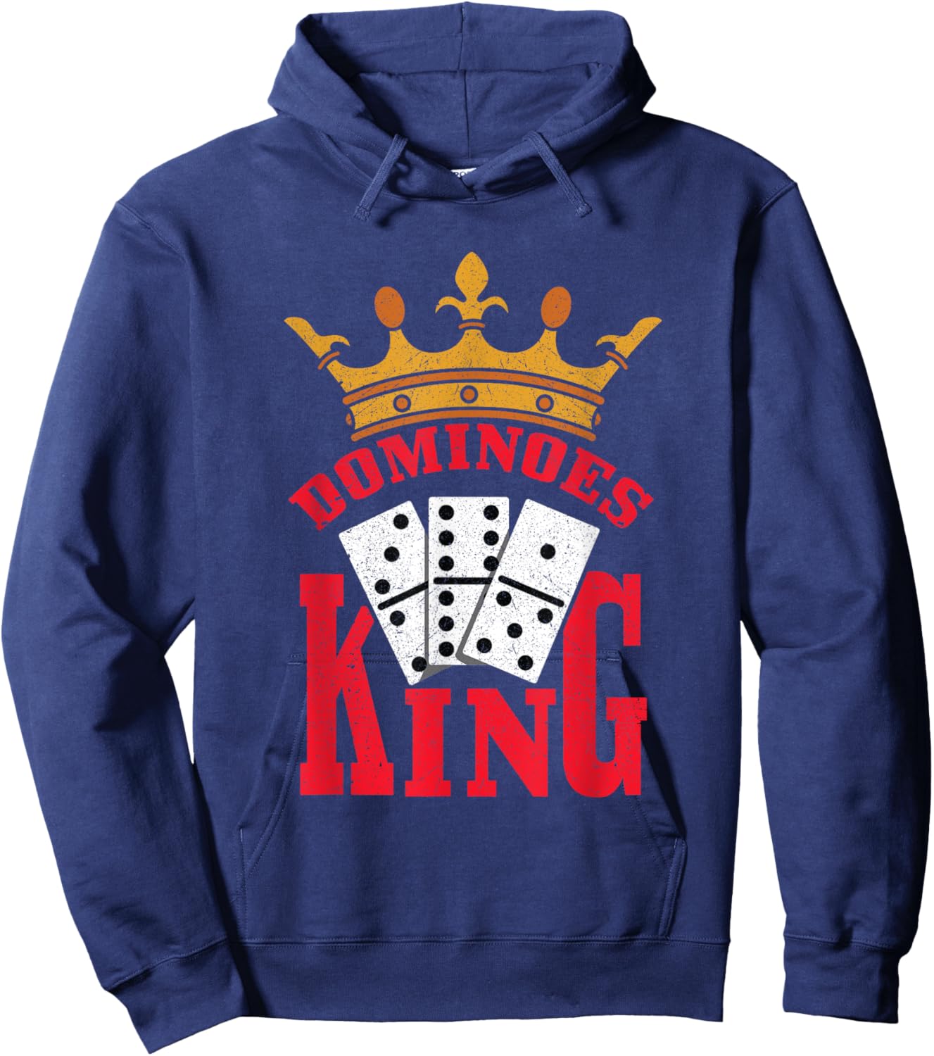 Dominoes King Hoodie - Hoodie | Navy
