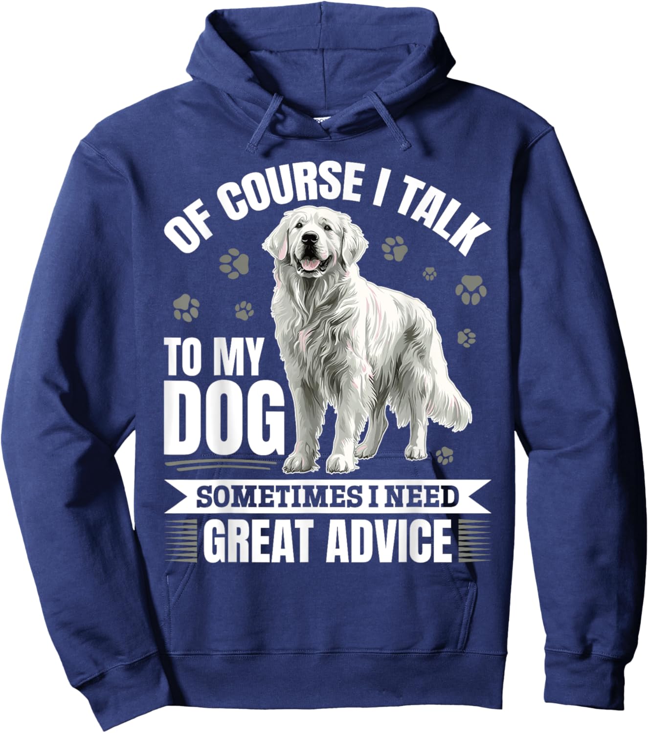 Great Pyrenees Dog Owner Hoodie - Hoodie | Navy