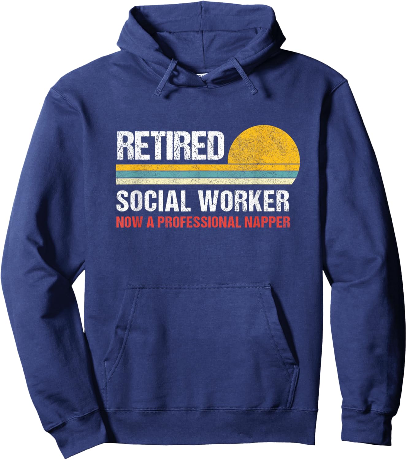Retired Social Worker Hoodie - Hoodie | Navy