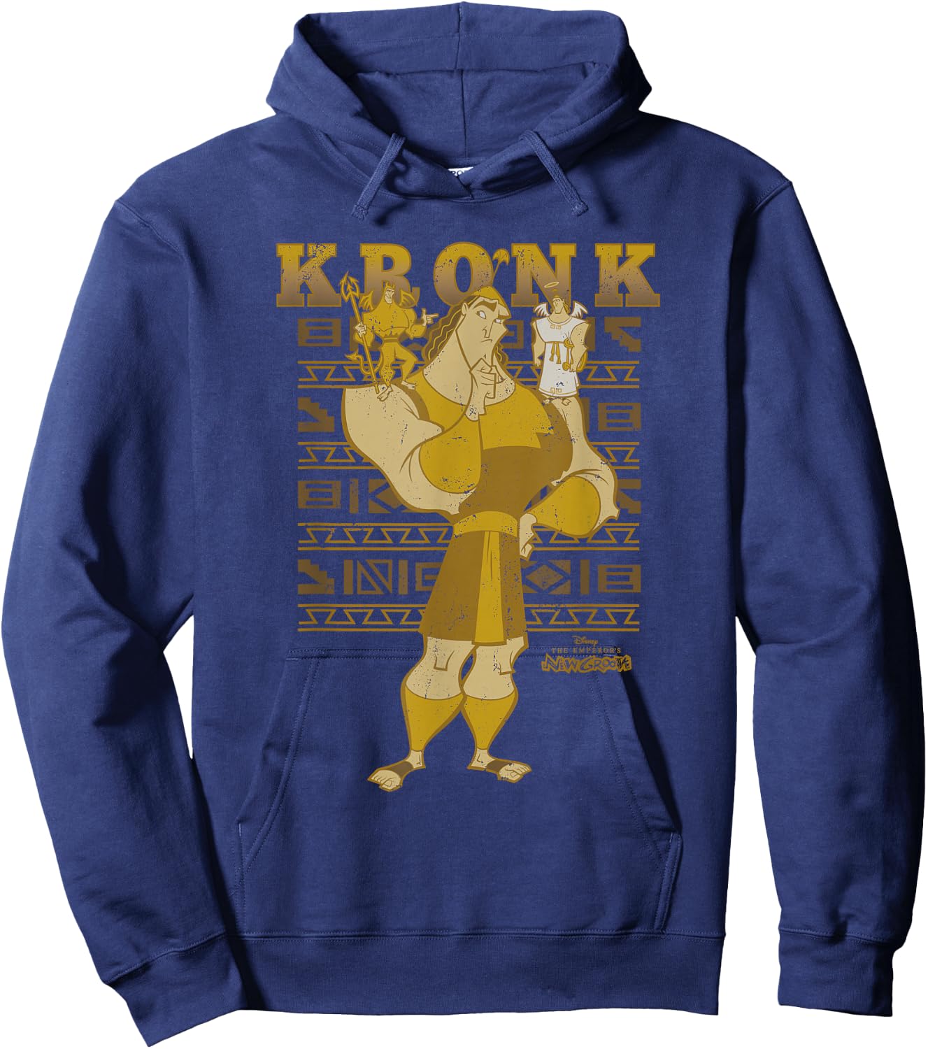 Disney The Emperors New Groove Kronk Conscience Hoodie - Hoodie | Navy