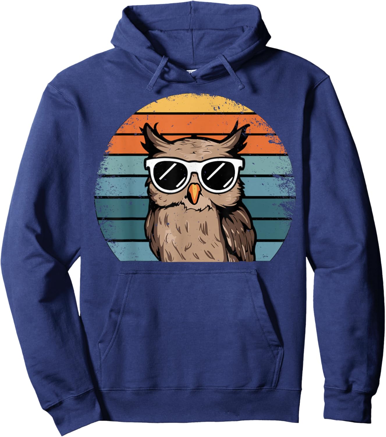 Vintage Eule Retro Hoodie - Hoodie | Navy