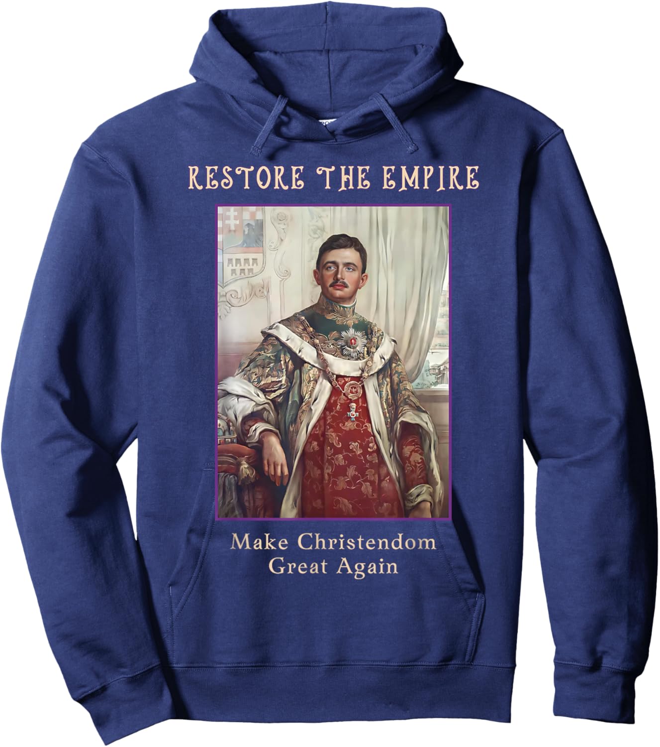 Roman Catholic Blessed Karl of Austria Hoodie - Hoodie | Navy