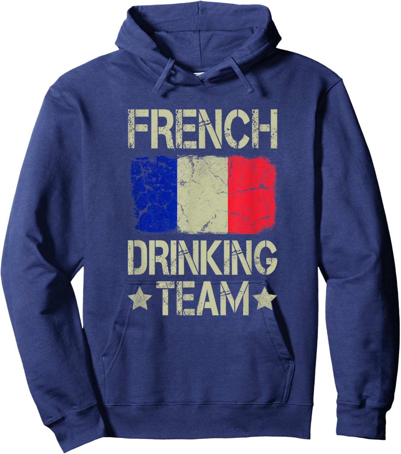 French Drinking Team France Flag Funny Drinking Hoodie - Hoodie | Navy