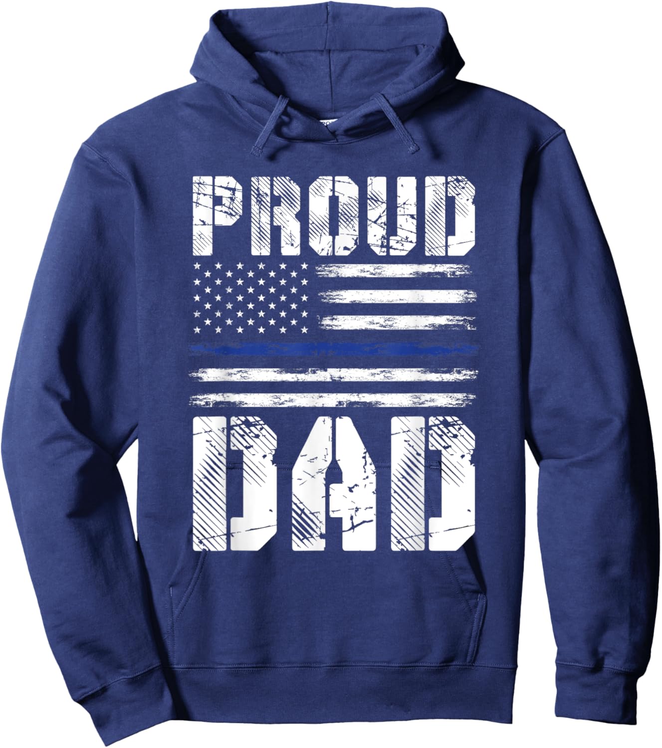 Proud Dad Police Hoodie - Hoodie | Navy