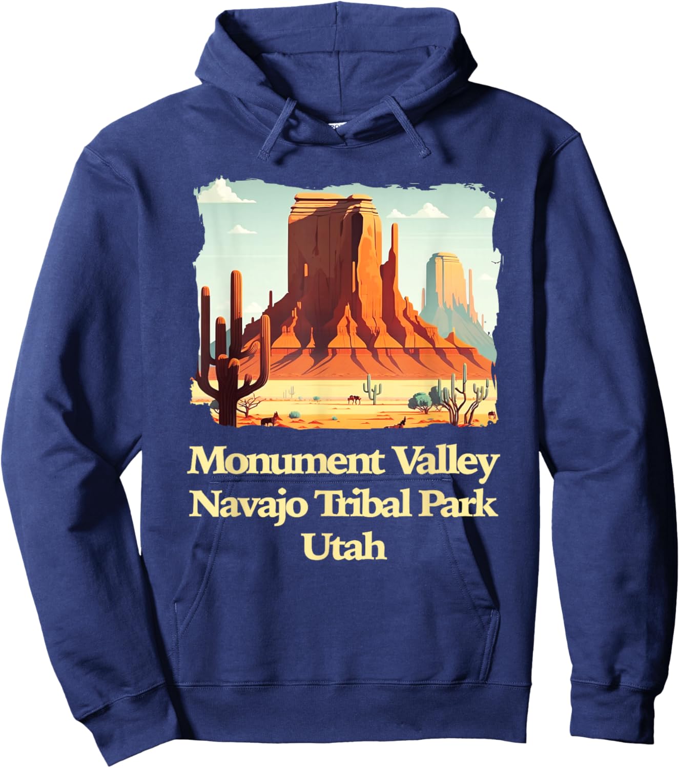 Monument Valley Utah Hoodie - Hoodie | Navy