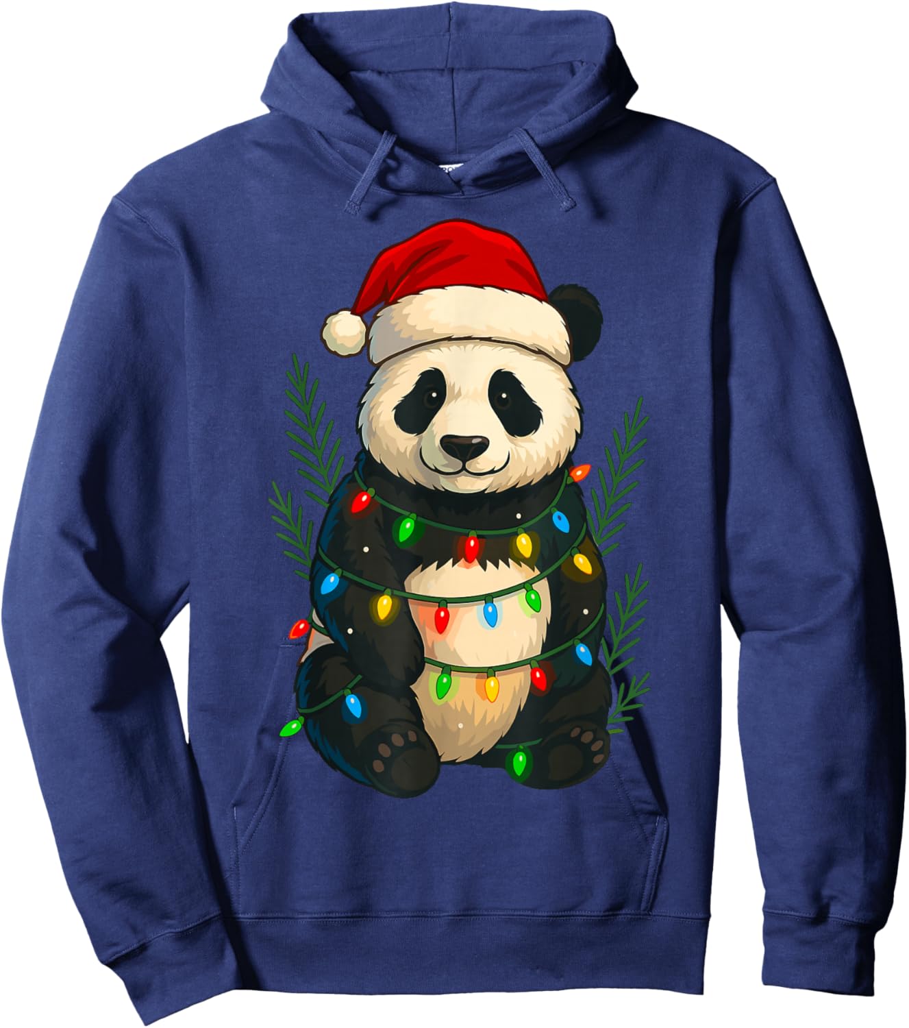 Christmas Panda Hoodie - Hoodie | Navy
