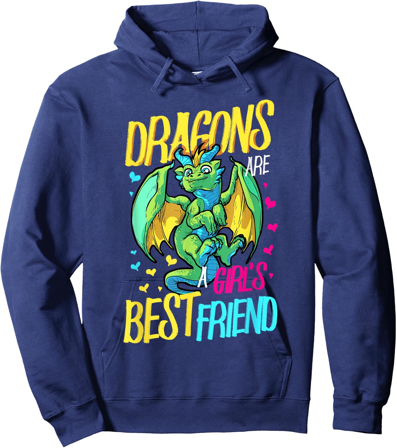 Dragon Are A Girls Best Friend Dragon Lover Hoodie - Hoodie | Navy