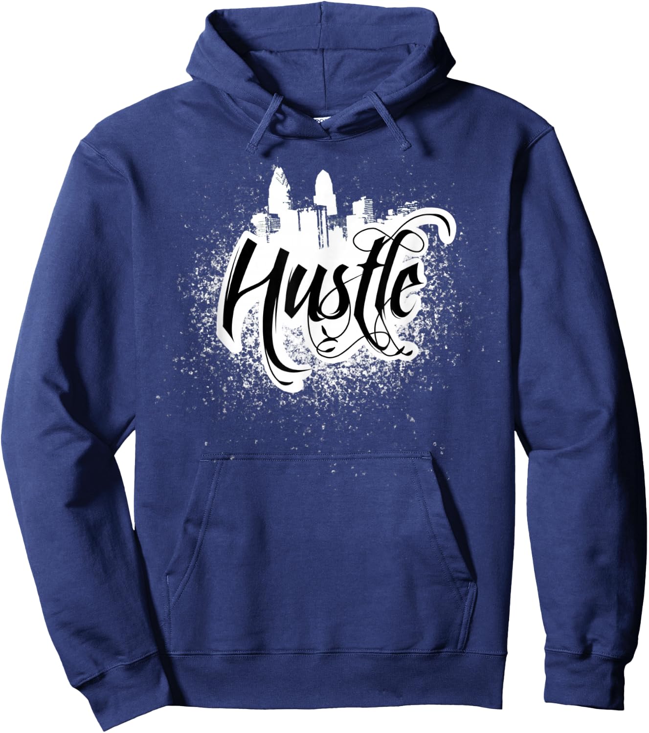 Hustle Shirt Tattoo Art Grunge Hoodie - Hoodie | Navy