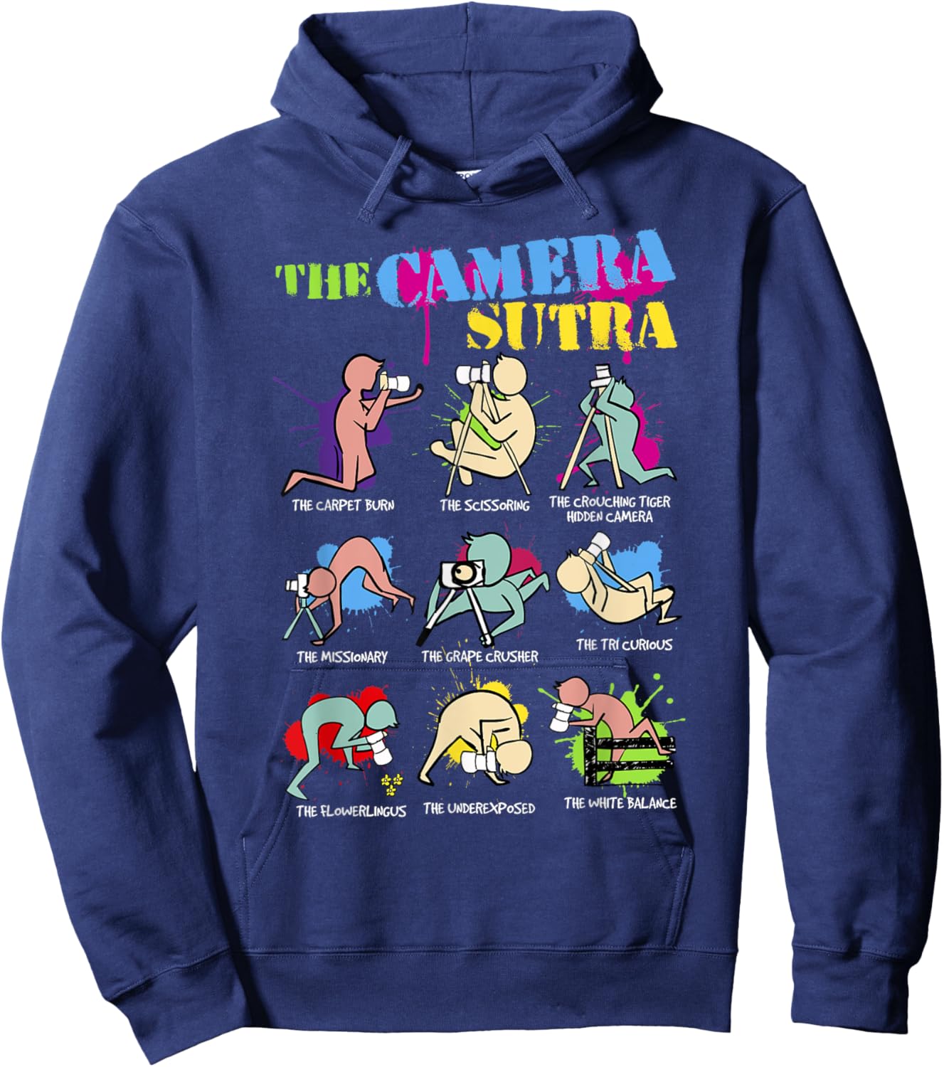 Funny Camera Sutra Gift design design Hoodie - Hoodie | Navy