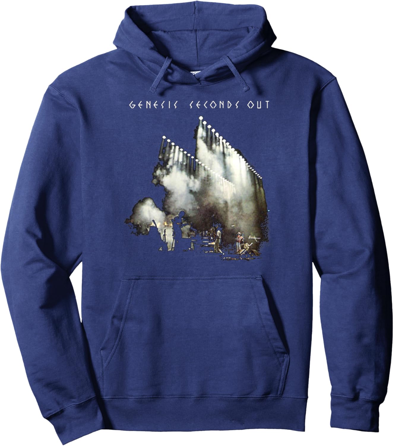 Genesis Rock Music Band Seconds Out Hoodie - Hoodie | Navy