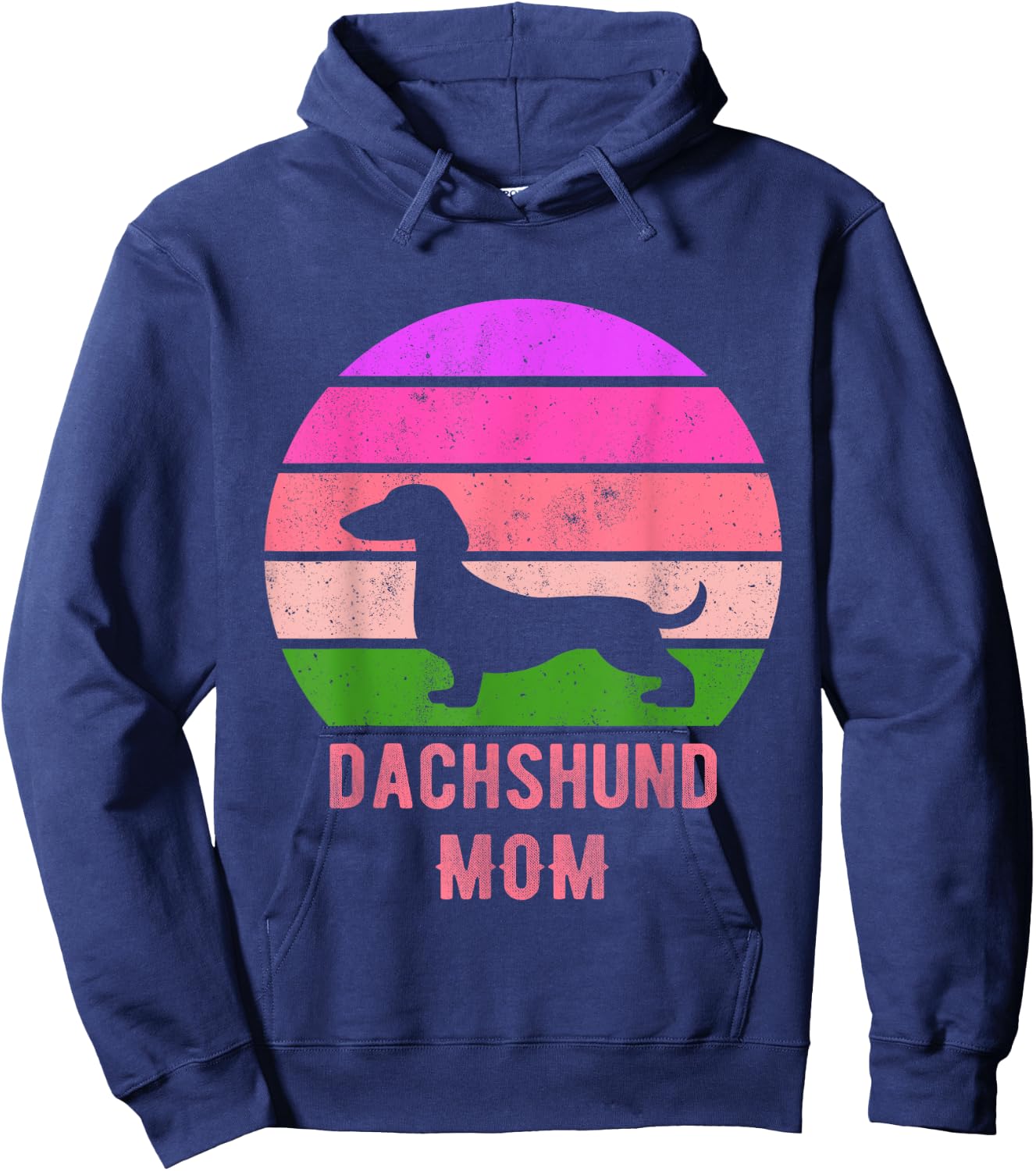 Weiner Dog Owner Funny Dachshund Dog Mom Mama Hoodie - Hoodie | Navy