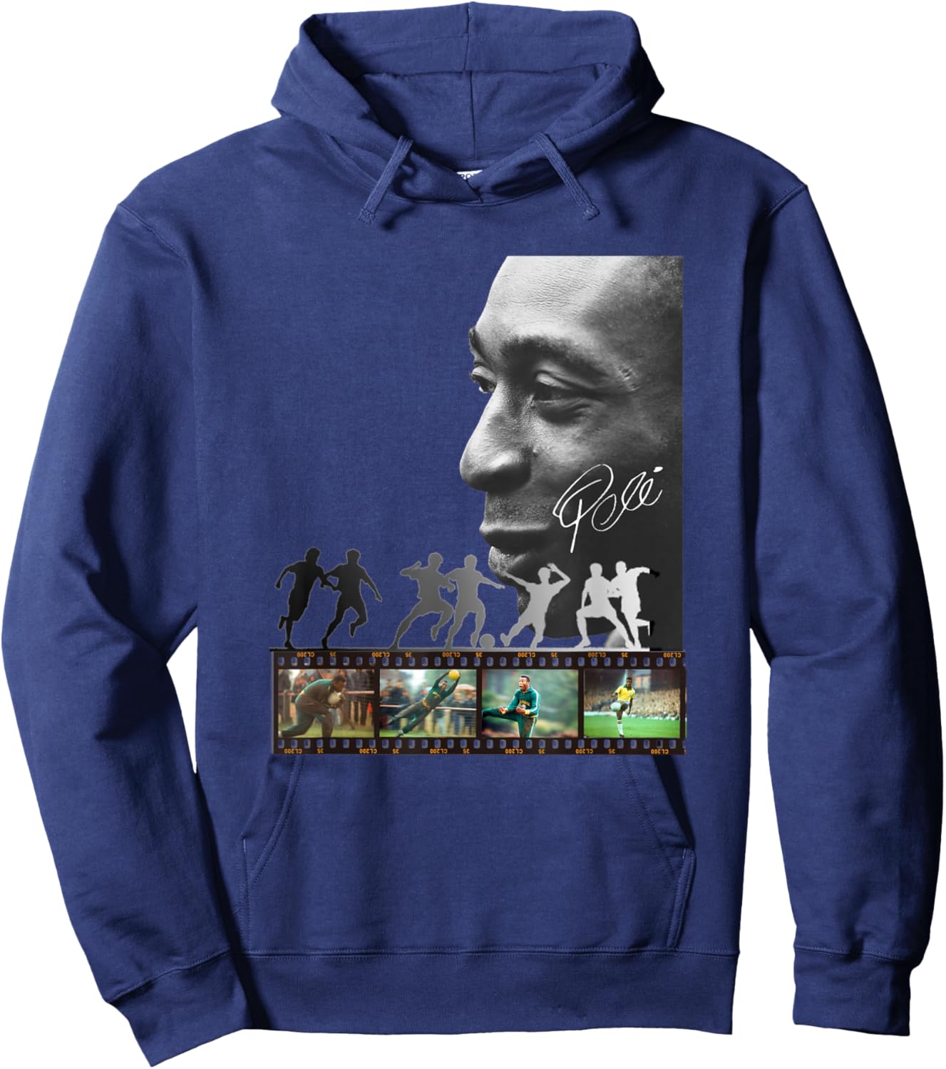 Pele_Brasil_002 Hoodie - Hoodie | Navy