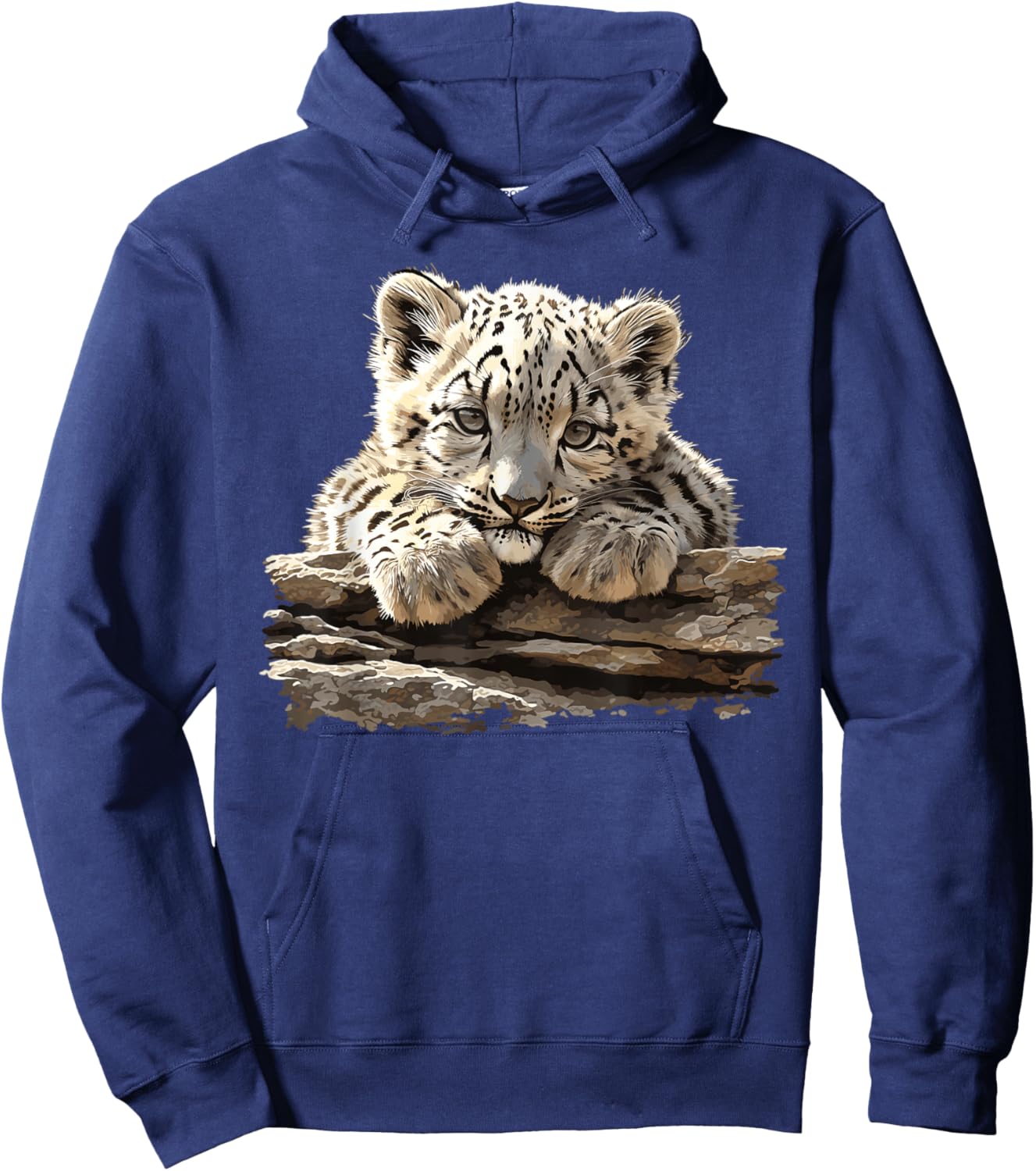 Snow Leopards Lovers Snow Leopard Hoodie - Hoodie | Navy