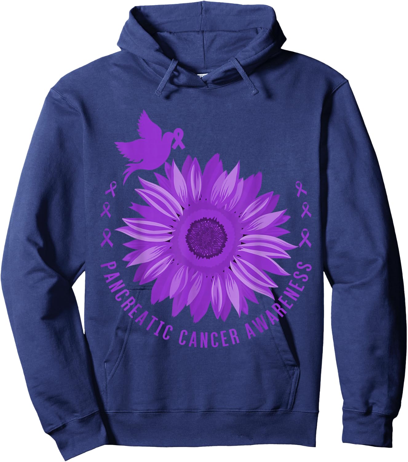 Pancreatic Cancer Awareness Hoodie - Hoodie | Navy