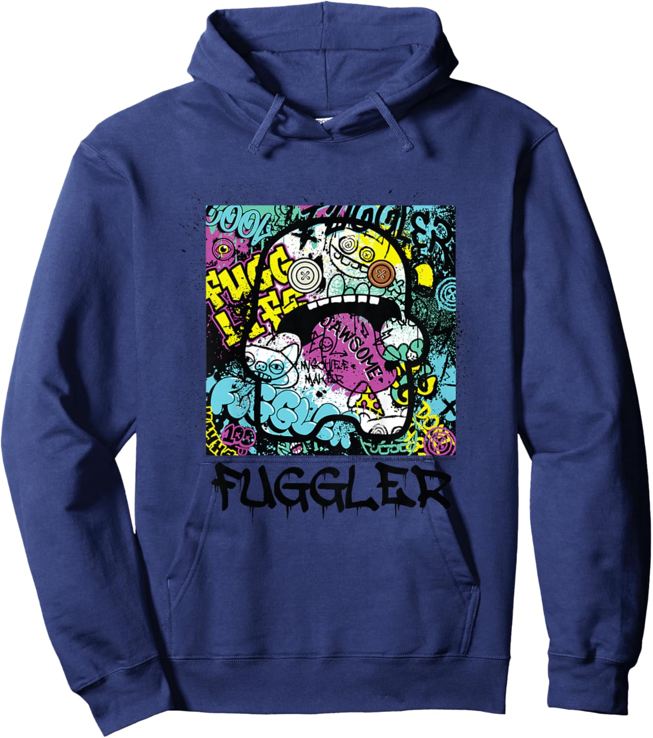 Fuggler Fugg Life Graffiti Kids Hoodie - Hoodie | Navy
