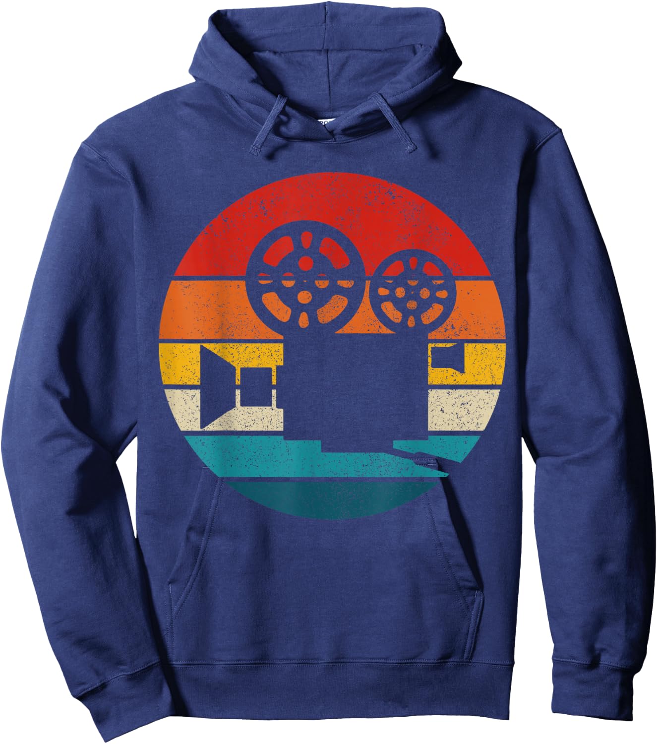 Vintage Camera Film Cameraman Hoodie - Hoodie | Navy