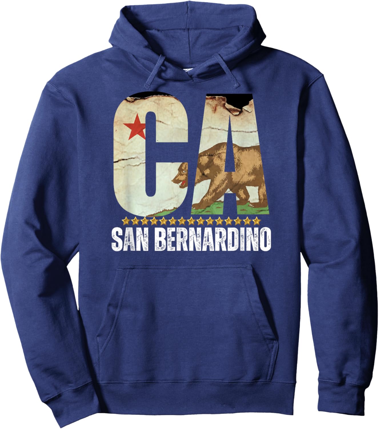 San Bernardino, California CA, Major USA City Hoodie - Hoodie | Navy