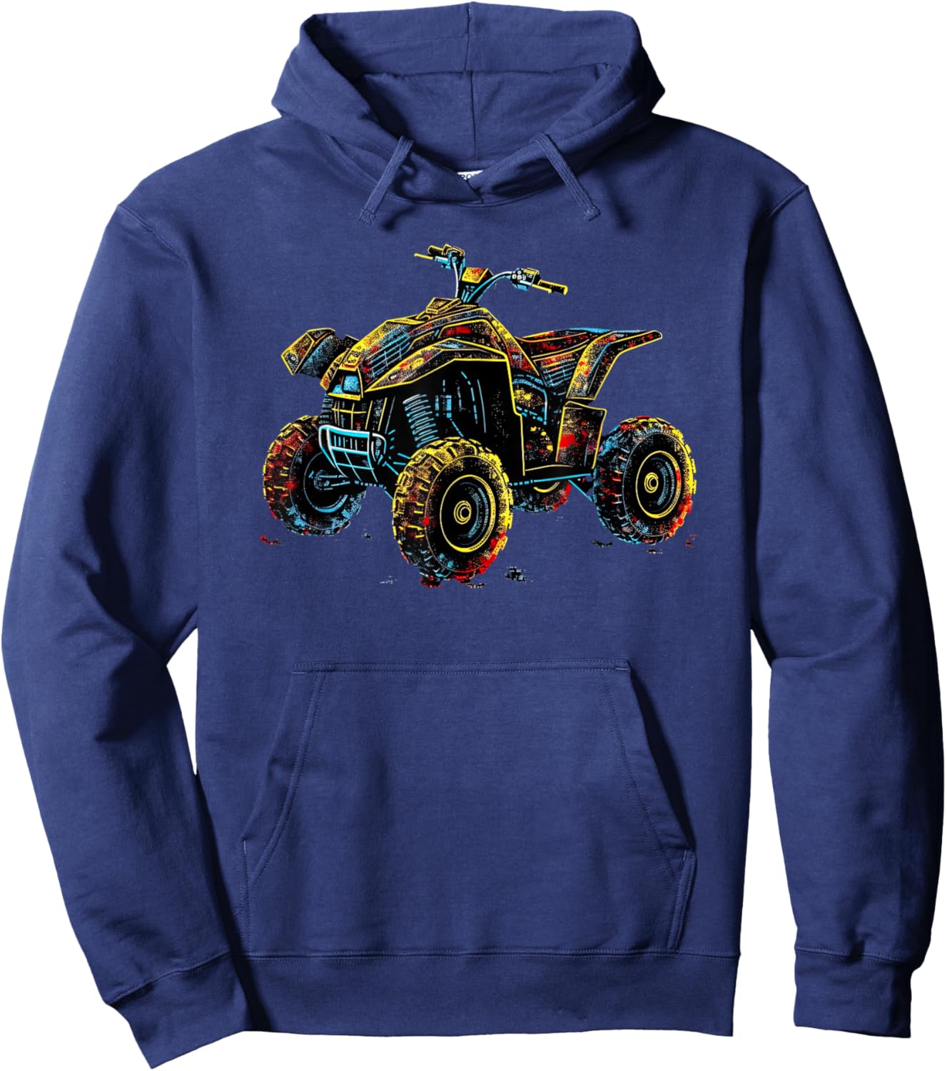 Quad 4 Wheeler ATV Racing: Thrills Offroad Hoodie - Hoodie | Navy