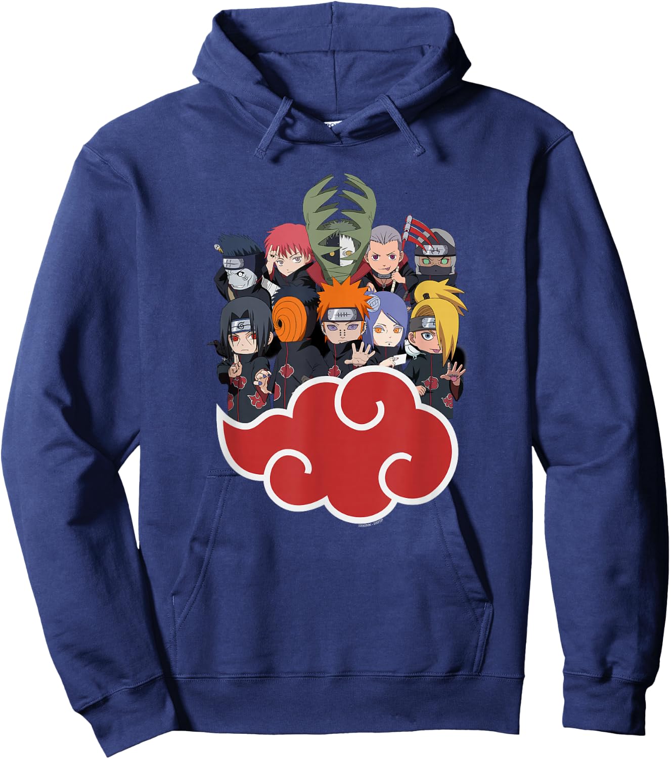 Naruto Shippuden Akasuki Group SD Hoodie - Hoodie | Navy