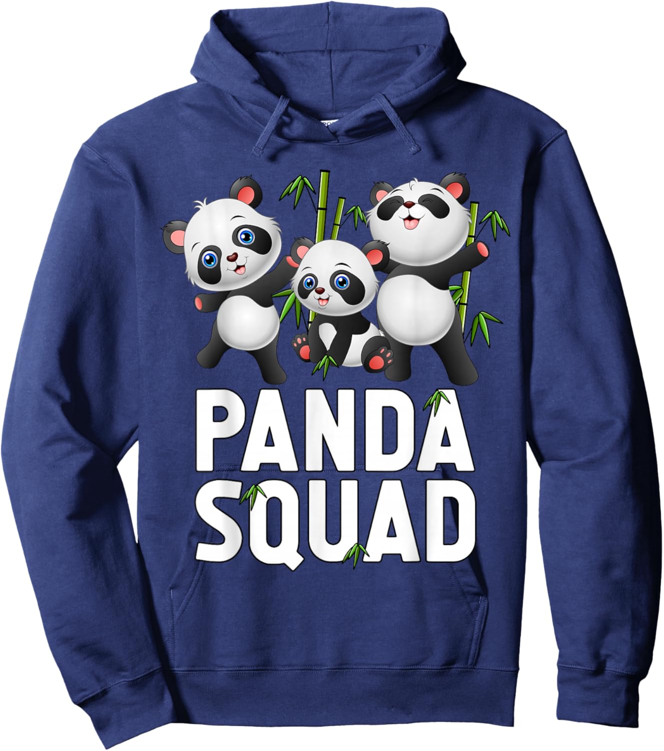 Cute Panda Squad - Panda Family Hoodie - Hoodie | Navy