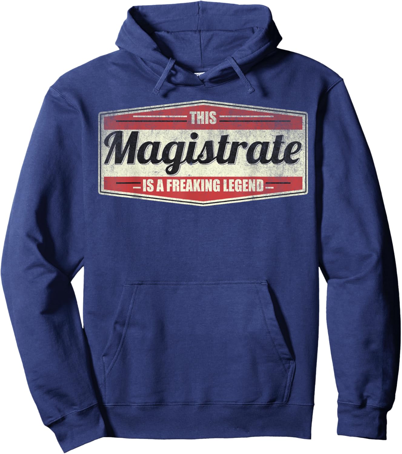 Funny Profession Quote Vintage Magistrate Hoodie - Hoodie | Navy