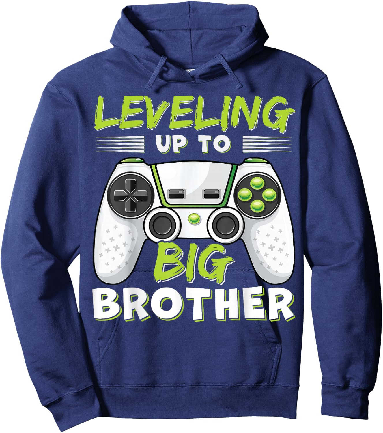 Leveling Up to Big Brother Hoodie - Hoodie | Navy