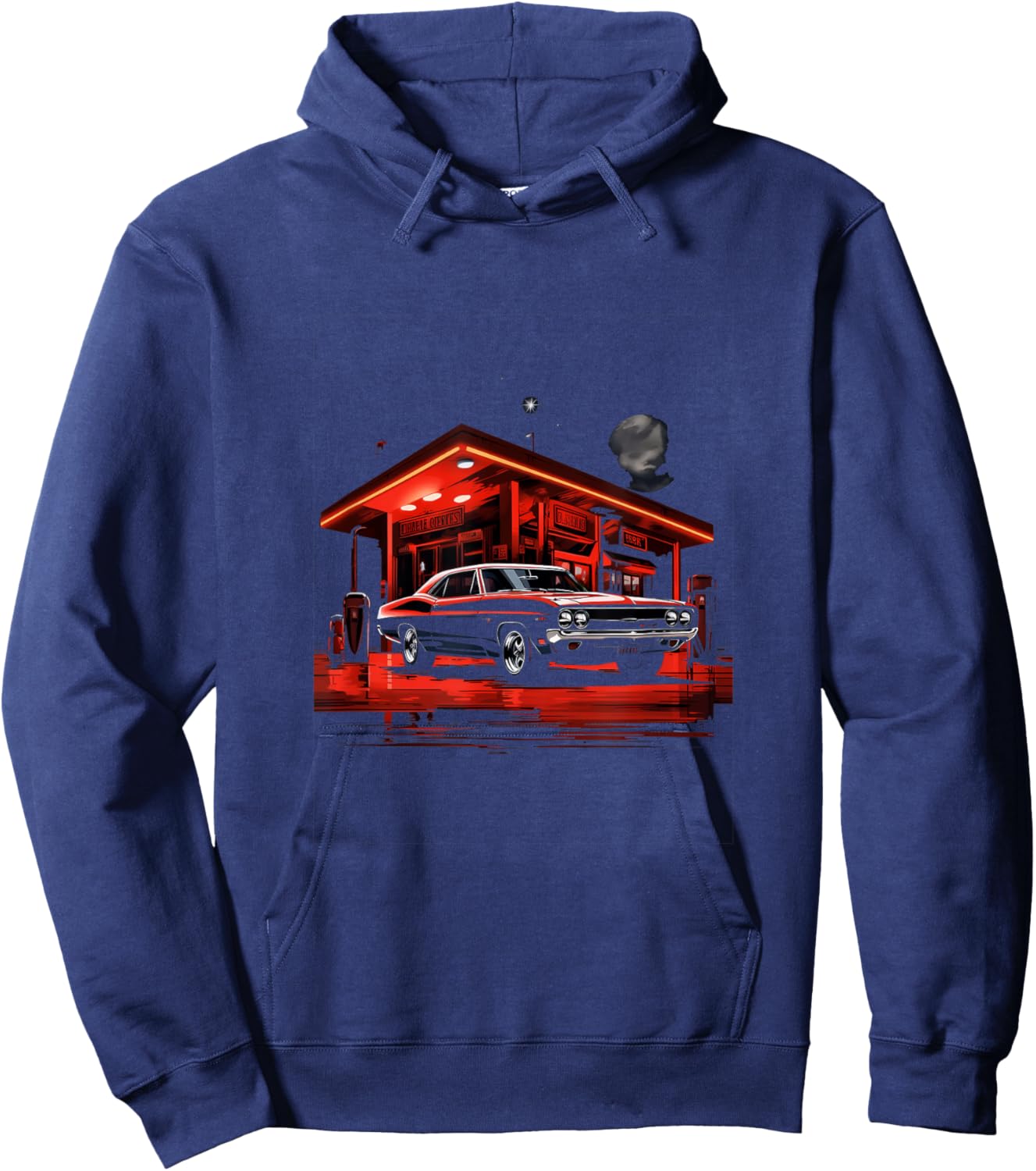 Muscle Car Classic Car Vintage Hoodie - Hoodie | Navy