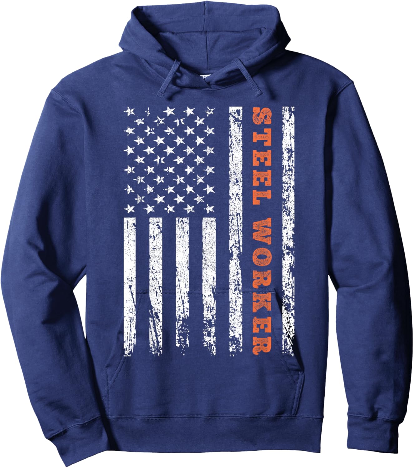 American Steel Worker Hoodie - Hoodie | Navy