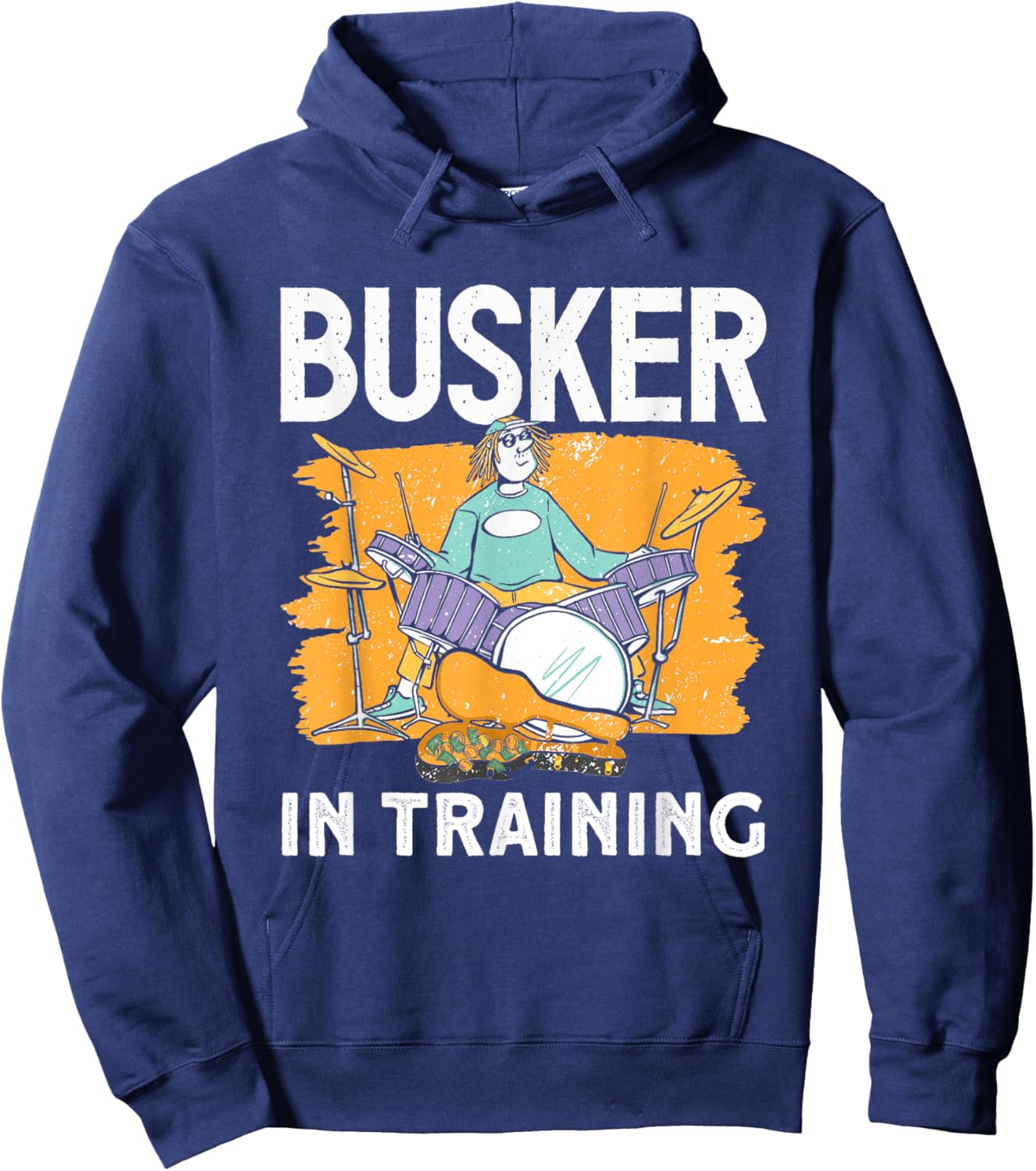 Busker training Banjo Busker Busking Hoodie - Hoodie | Navy
