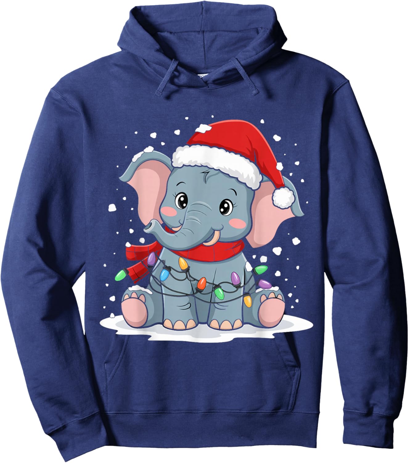 Christmas Elephant Hoodie - Hoodie | Navy