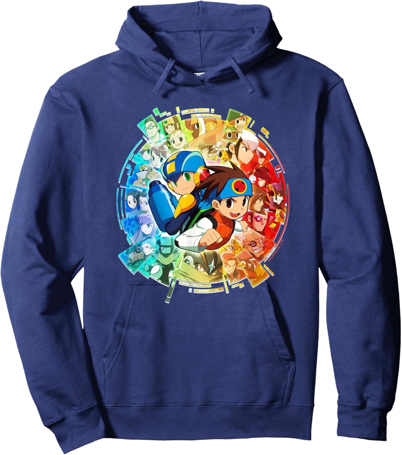 Mega Man Battle Network Legacy Collection Art Hoodie - Hoodie | Navy