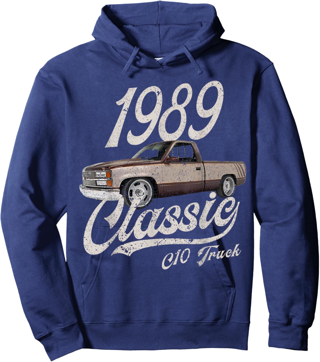 1989 89 C10 Truck Hoodie - Hoodie | Navy