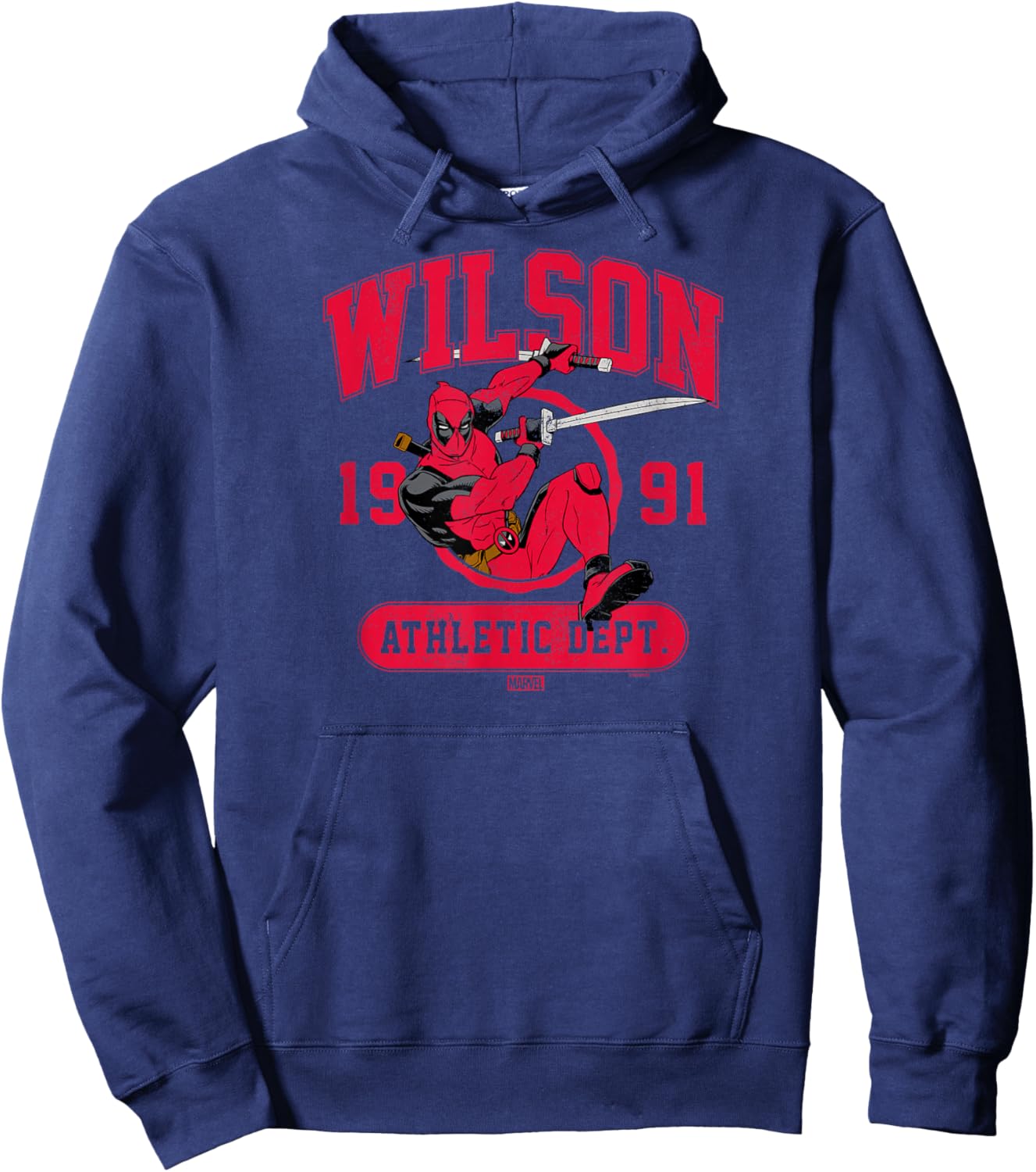 Deadpool - Wade Wilson Collegiate Hoodie - Hoodie | Navy